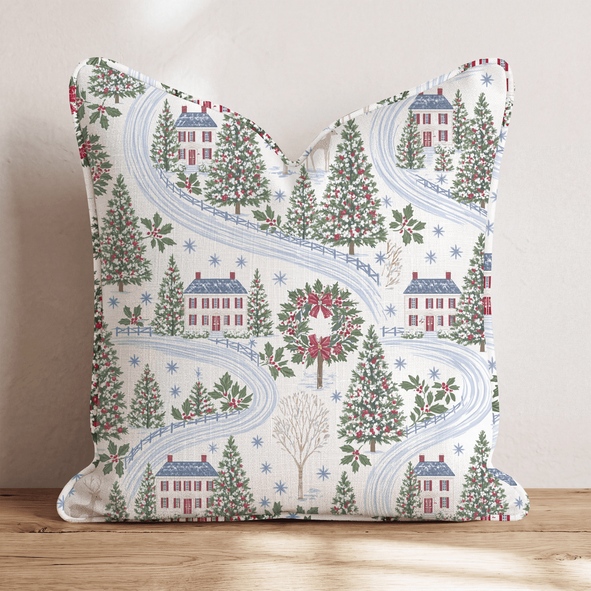 Sleepy Hollow Village Throw Pillow throw pillow - Hillcroft Home