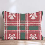 Sleigh Bell Tartan Throw Pillow throw pillow - Hillcroft Home