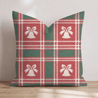 Sleigh Bell Tartan Throw Pillow throw pillow - Hillcroft Home