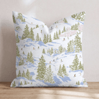 Slopes and Snow Throw Pillow - Hillcroft Home