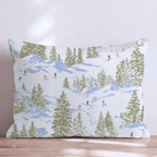Slopes and Snow Throw Pillow - Hillcroft Home