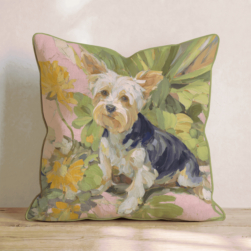 Small but Yorkie Throw Pillow - Hillcroft Home
