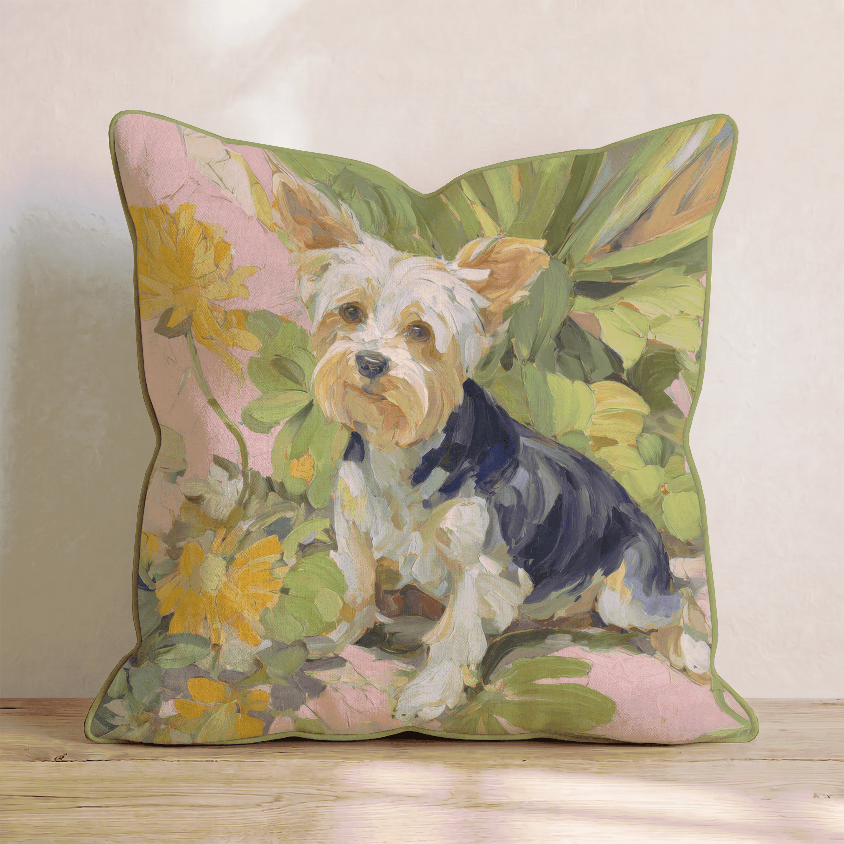 Small but Yorkie Throw Pillow - Hillcroft Home