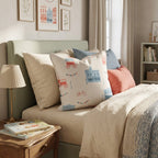 Small Town America Throw Pillow - Hillcroft Home