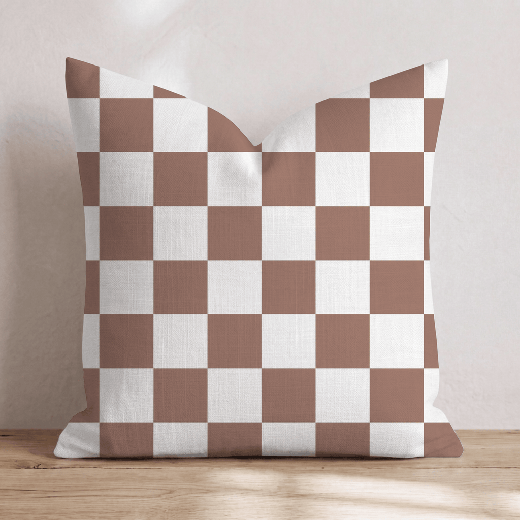 Smitty Check Throw Pillow - Hillcroft Home