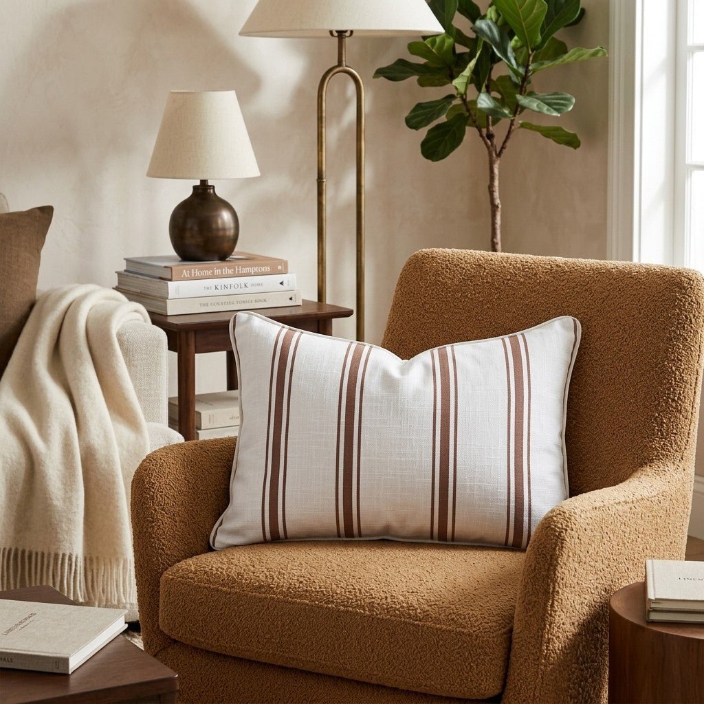 Smitty Stripes Throw Pillow - Hillcroft Home