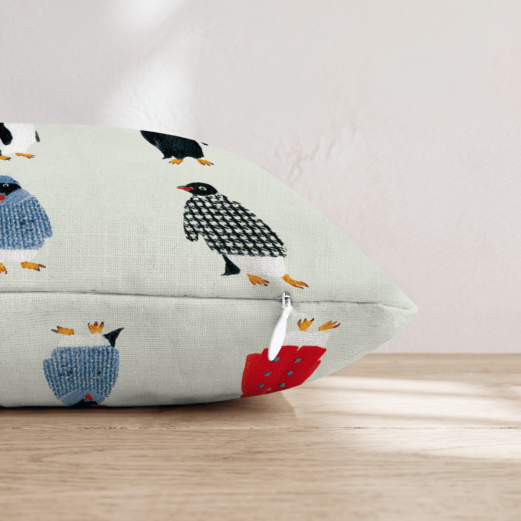 Snazzy Penguins Throw Pillow - Hillcroft Home