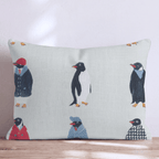 Snazzy Penguins Throw Pillow - Hillcroft Home