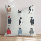 Snazzy Penguins Throw Pillow - Hillcroft Home