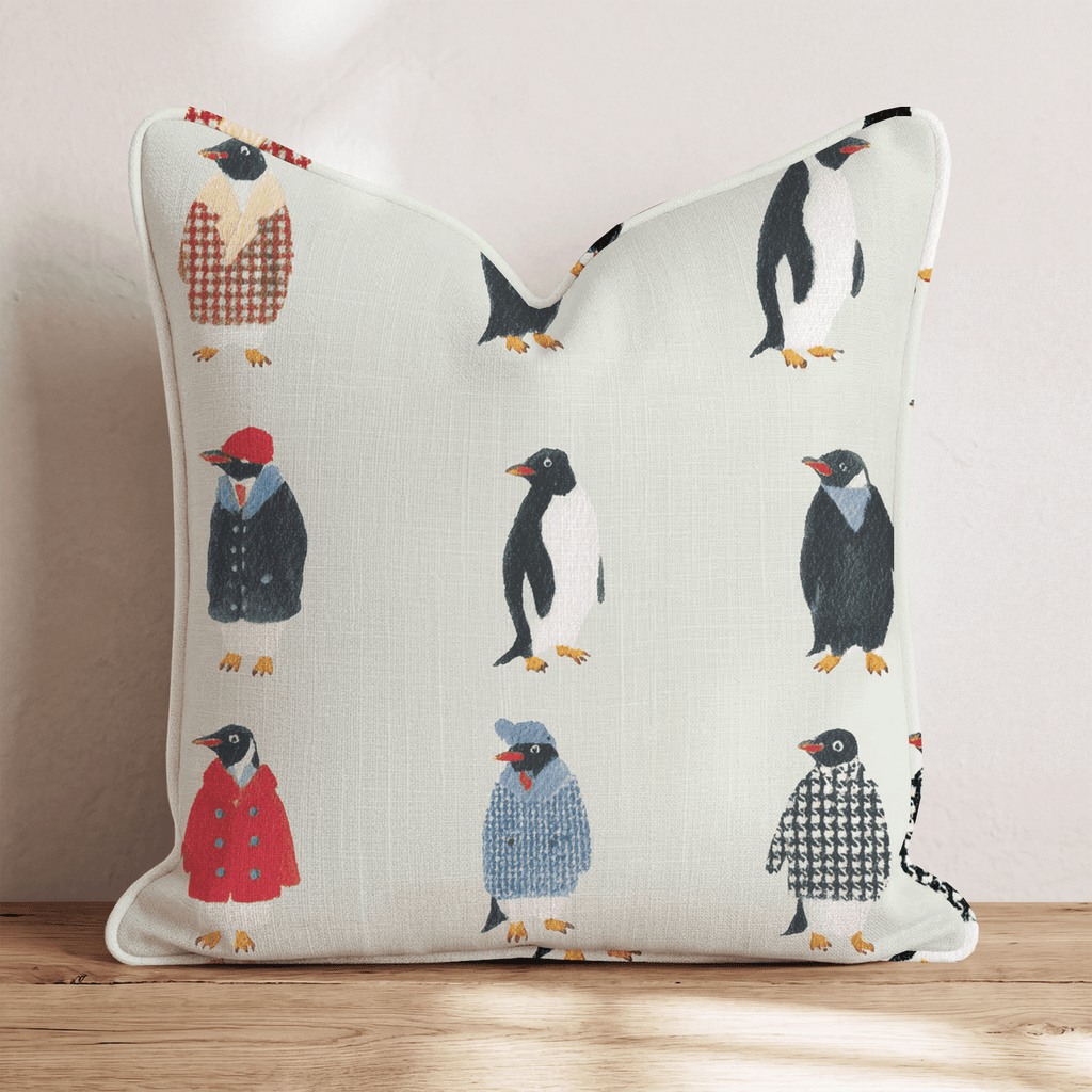 Snazzy Penguins Throw Pillow - Hillcroft Home