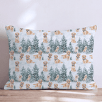 Snow Day for the Goldens Throw Pillow throw pillow - Hillcroft Home