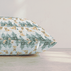 Snow Day for the Goldens Throw Pillow throw pillow - Hillcroft Home
