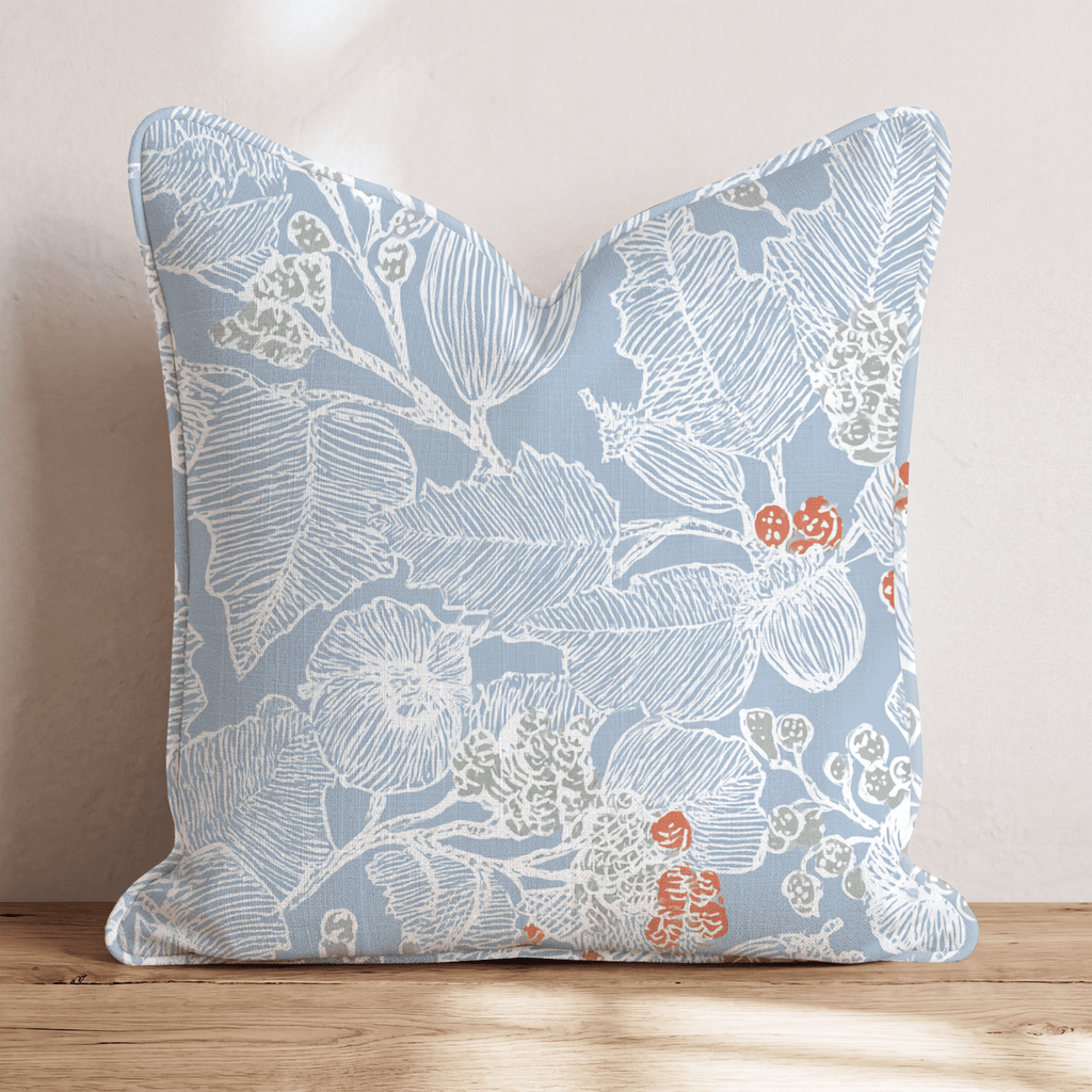 Snow Sketch Throw Pillow - Hillcroft Home
