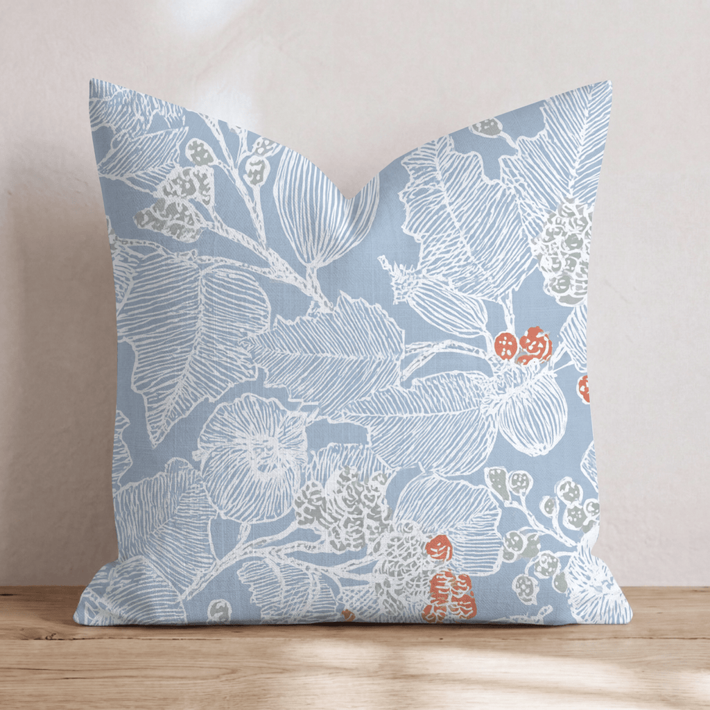 Snow Sketch Throw Pillow - Hillcroft Home