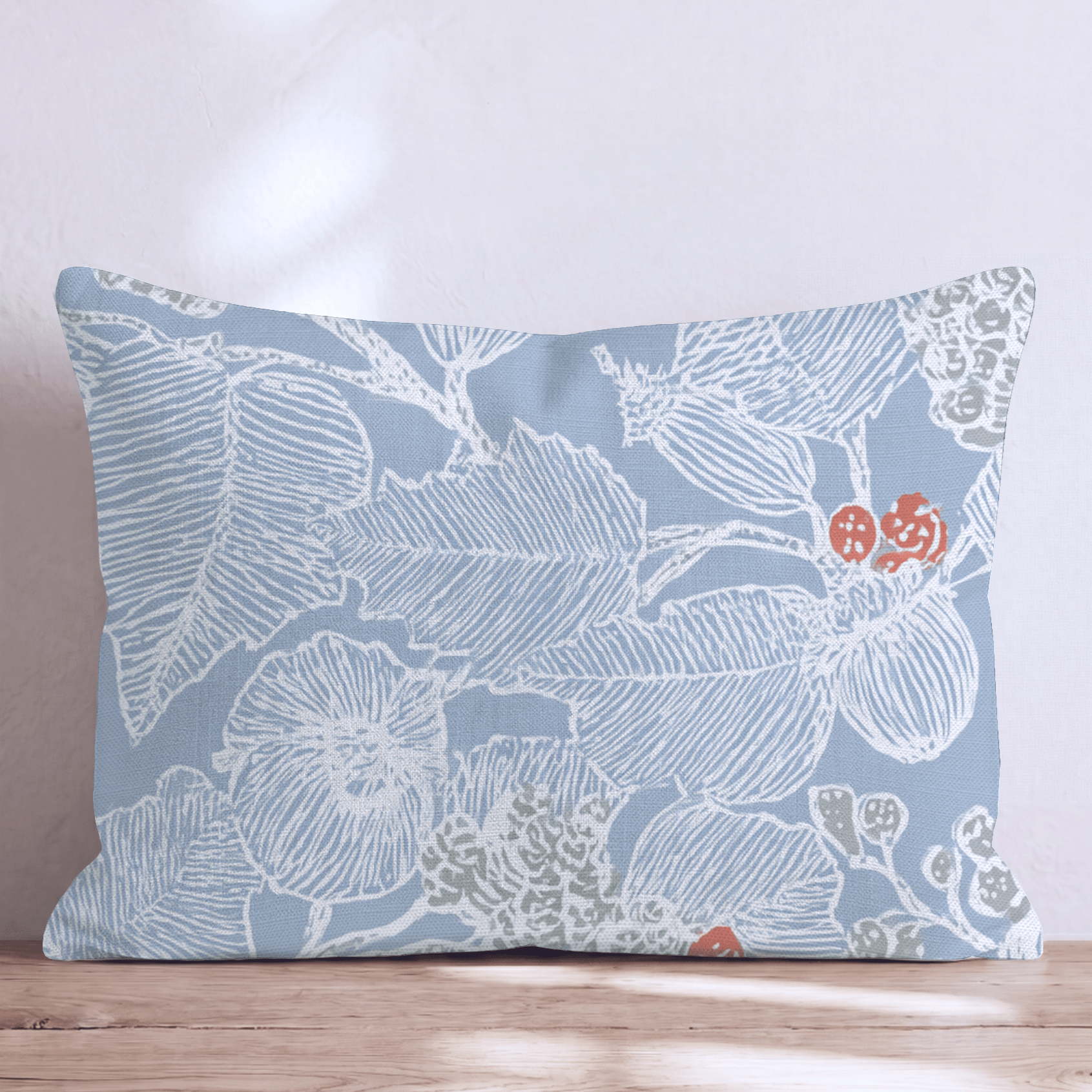 Snow Sketch Throw Pillow - Hillcroft Home
