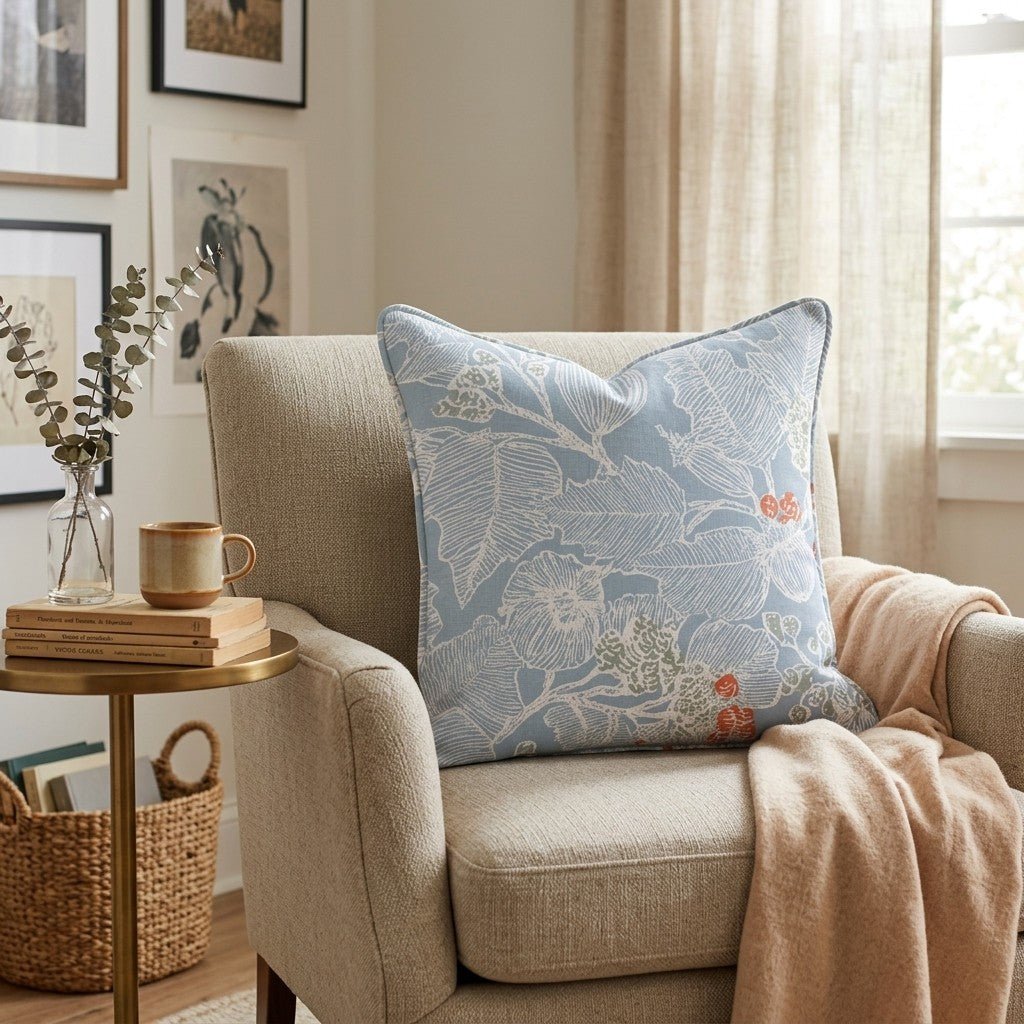Snow Sketch Throw Pillow - Hillcroft Home