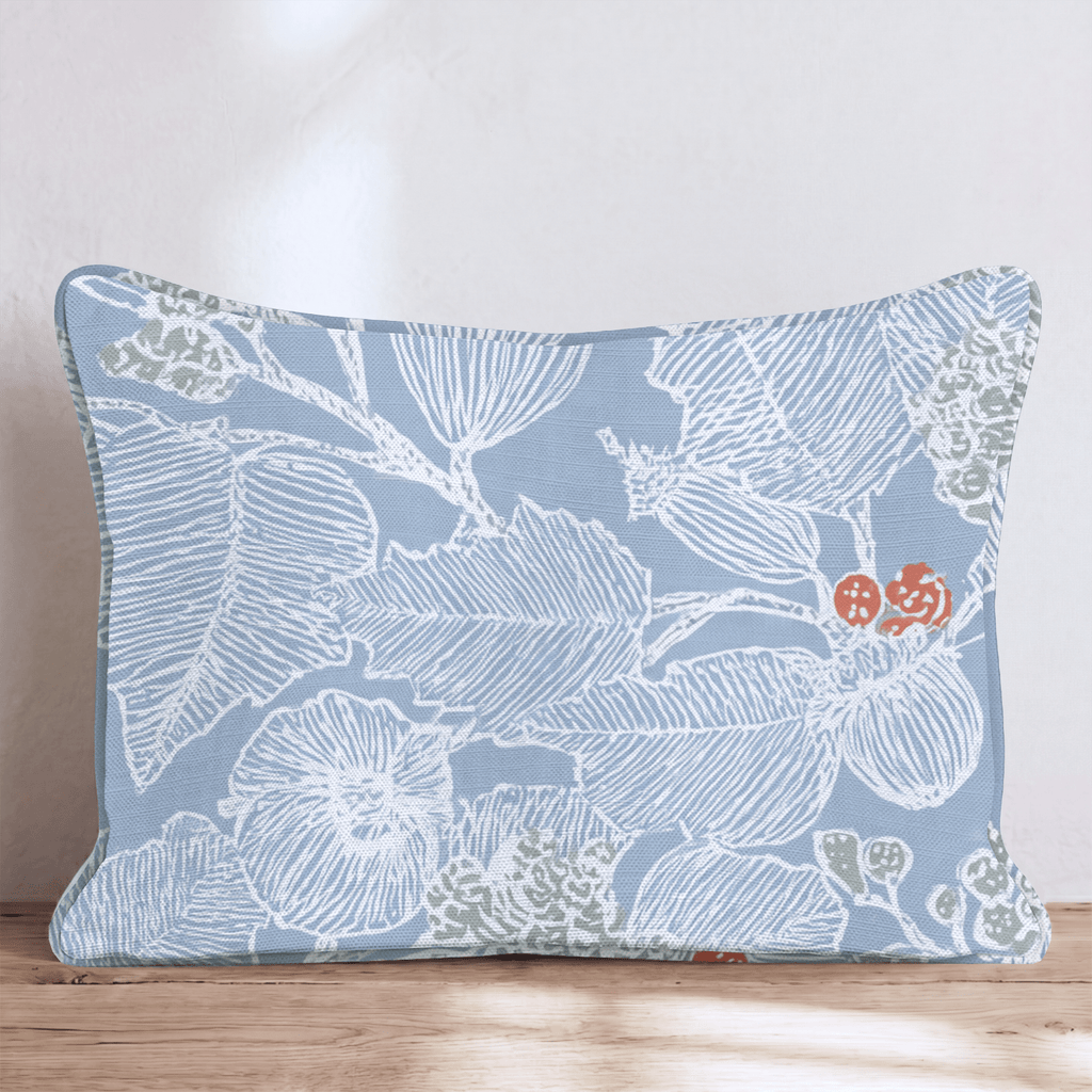 Snow Sketch Throw Pillow - Hillcroft Home