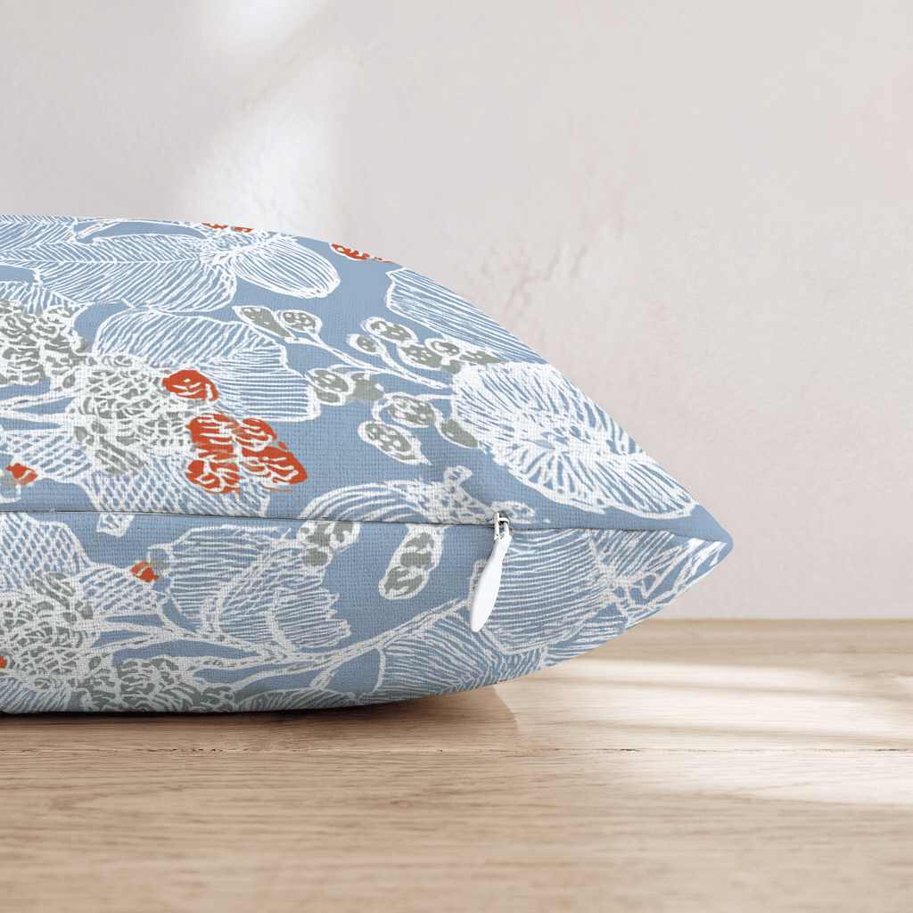 Snow Sketch Throw Pillow - Hillcroft Home