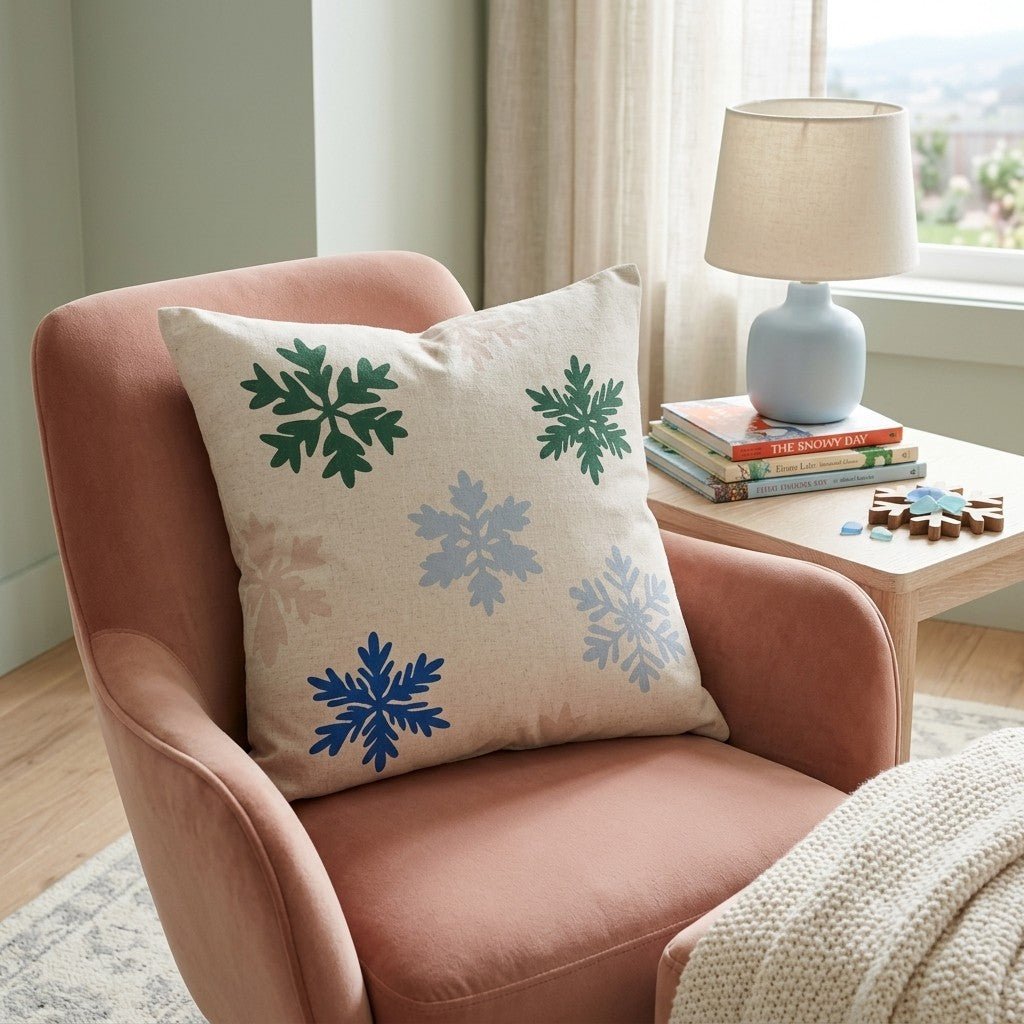 Snowfall Throw Pillow - Hillcroft Home