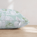 Snowy Cottage Toile Throw Pillow - Hillcroft Home
