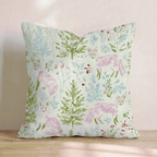 Snowy Foxes Throw Pillow - Hillcroft Home