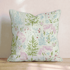 Snowy Foxes Throw Pillow - Hillcroft Home