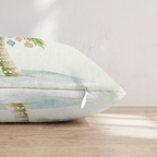 Snowy Palm Ornaments Throw Pillow - Hillcroft Home