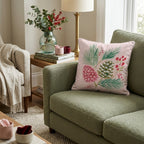 Snowy Pinecone Berries Throw Pillow - Hillcroft Home