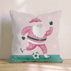 Snowy Soccer Kick Throw Pillow - Hillcroft Home