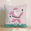 Snowy Soccer Kick Throw Pillow - Hillcroft Home