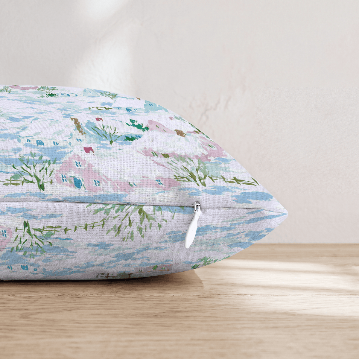 Snowy Village Throw Pillow - Hillcroft Home