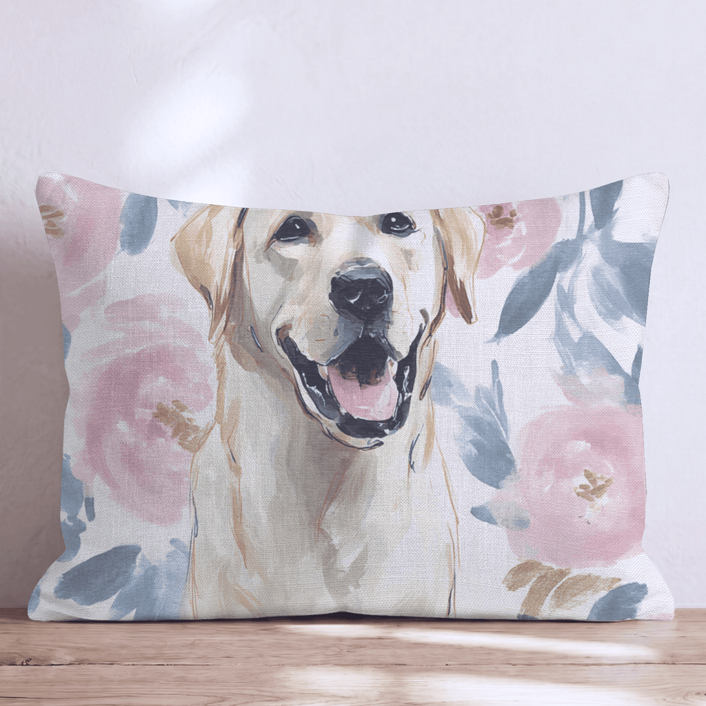 Snuggle Lab Throw Pillow - Hillcroft Home
