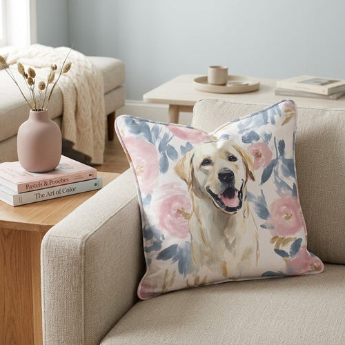Snuggle Lab Throw Pillow - Hillcroft Home