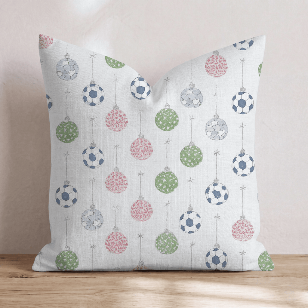 Soccer Ball Ornament Hang Throw Pillow - Hillcroft Home
