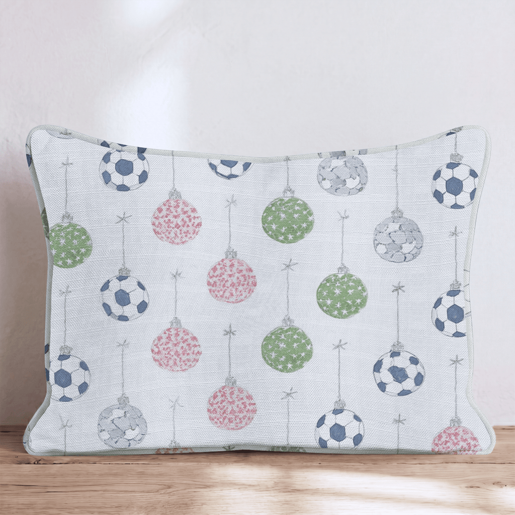 Soccer Ball Ornament Hang Throw Pillow - Hillcroft Home