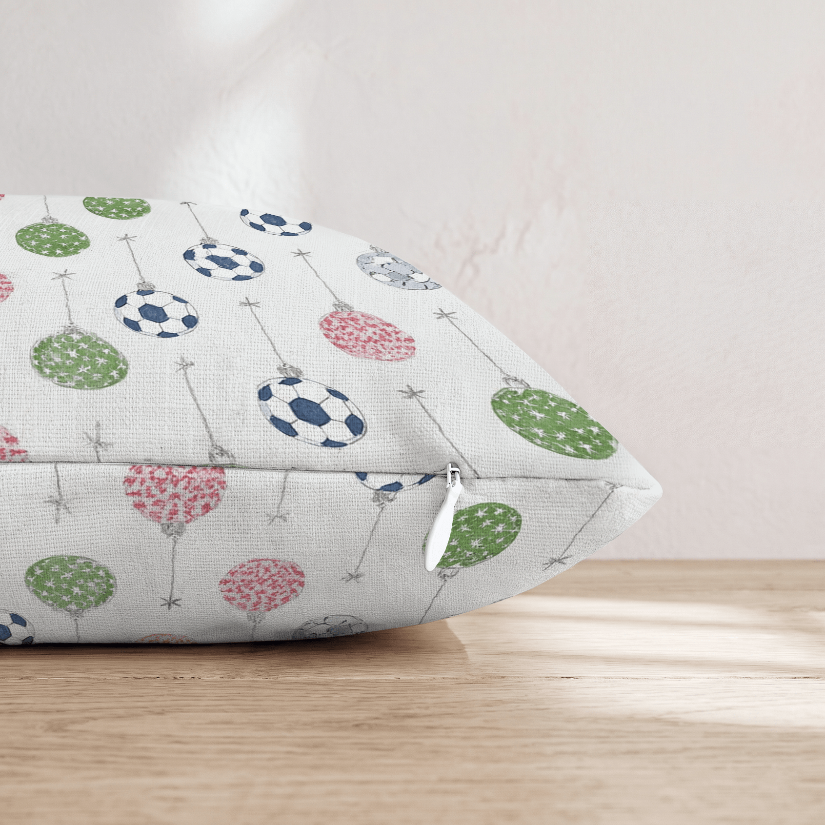 Soccer Ball Ornament Hang Throw Pillow - Hillcroft Home