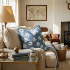 Soccer Balls Navy Throw Pillow - Hillcroft Home
