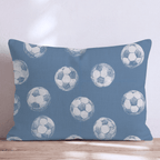 Soccer Balls Navy Throw Pillow - Hillcroft Home