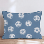 Soccer Balls Navy Throw Pillow - Hillcroft Home