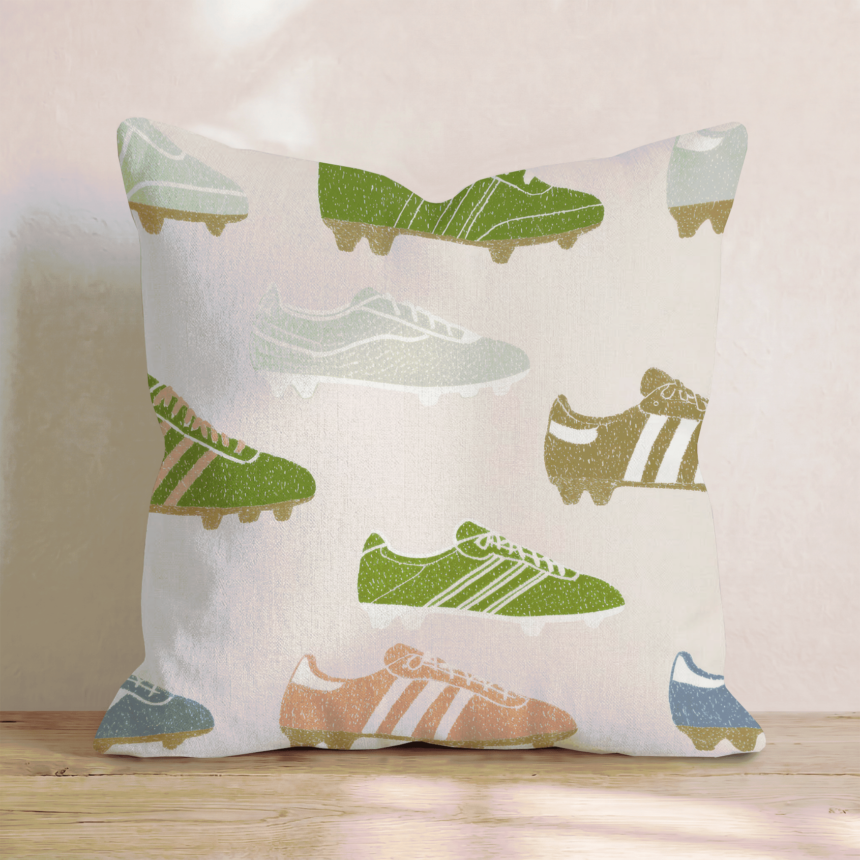 Soccer Cleats Throw Pillow - Hillcroft Home