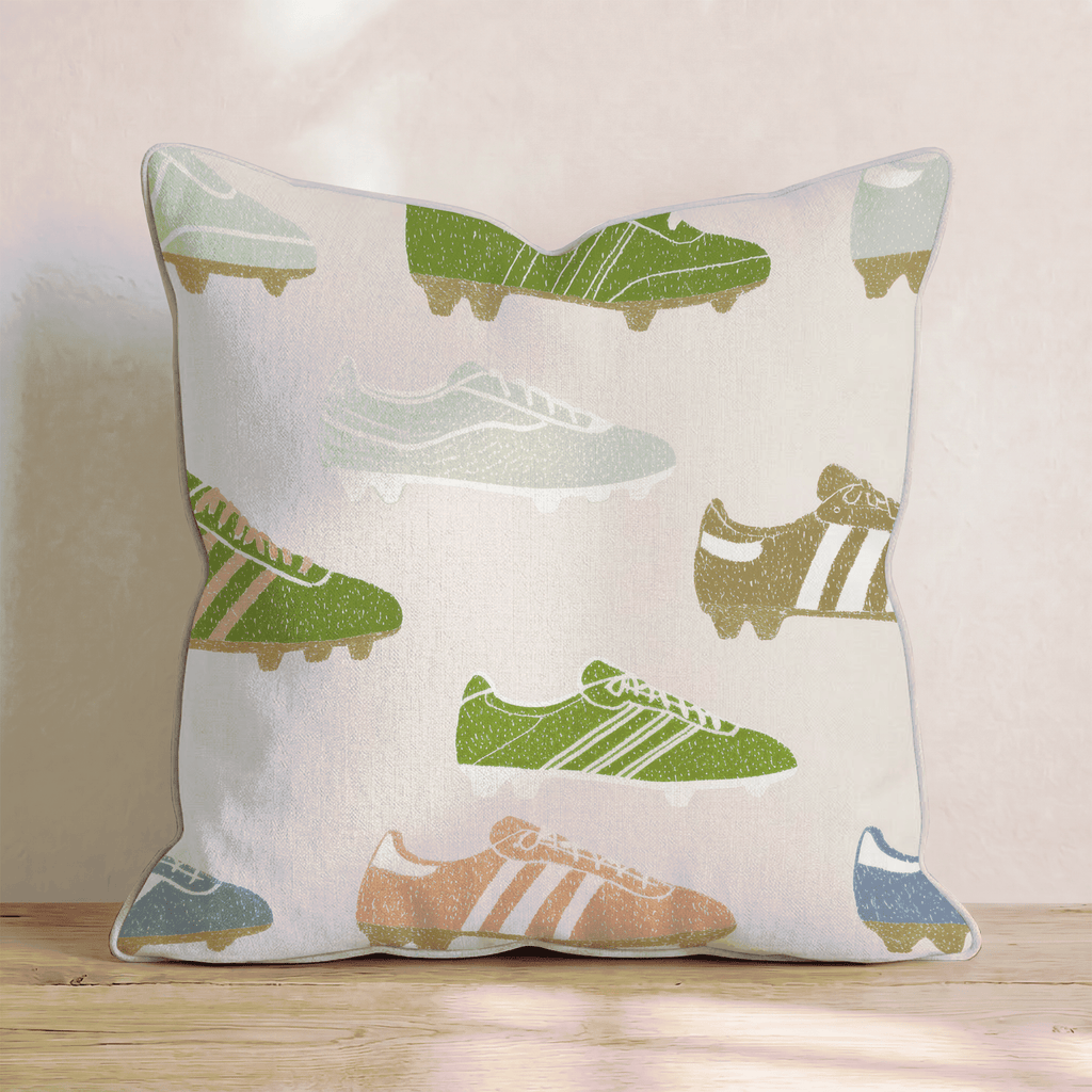 Soccer Cleats Throw Pillow - Hillcroft Home