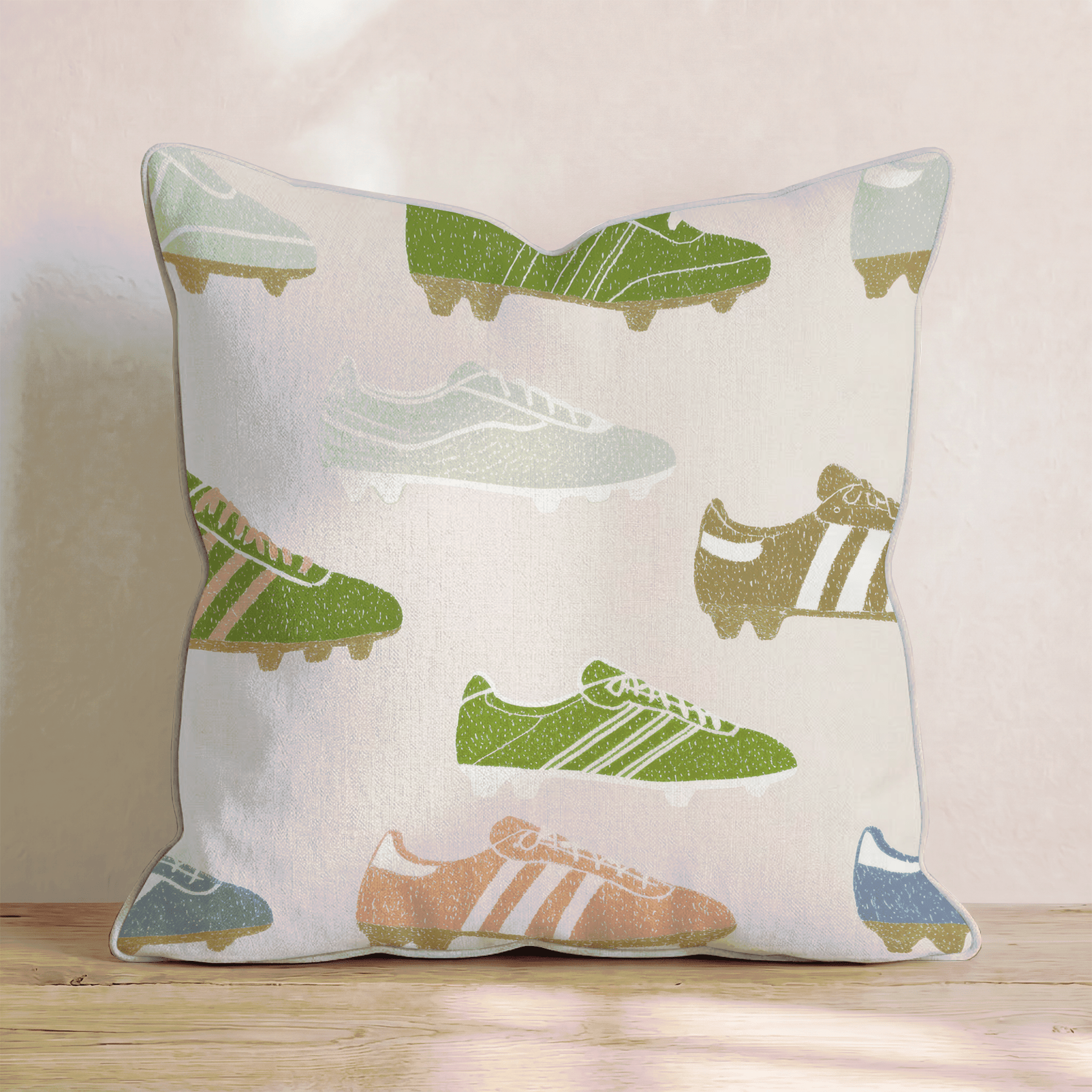 Soccer Cleats Throw Pillow - Hillcroft Home