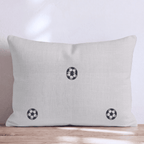 Soccer Cream Ditsy Throw Pillow - Hillcroft Home