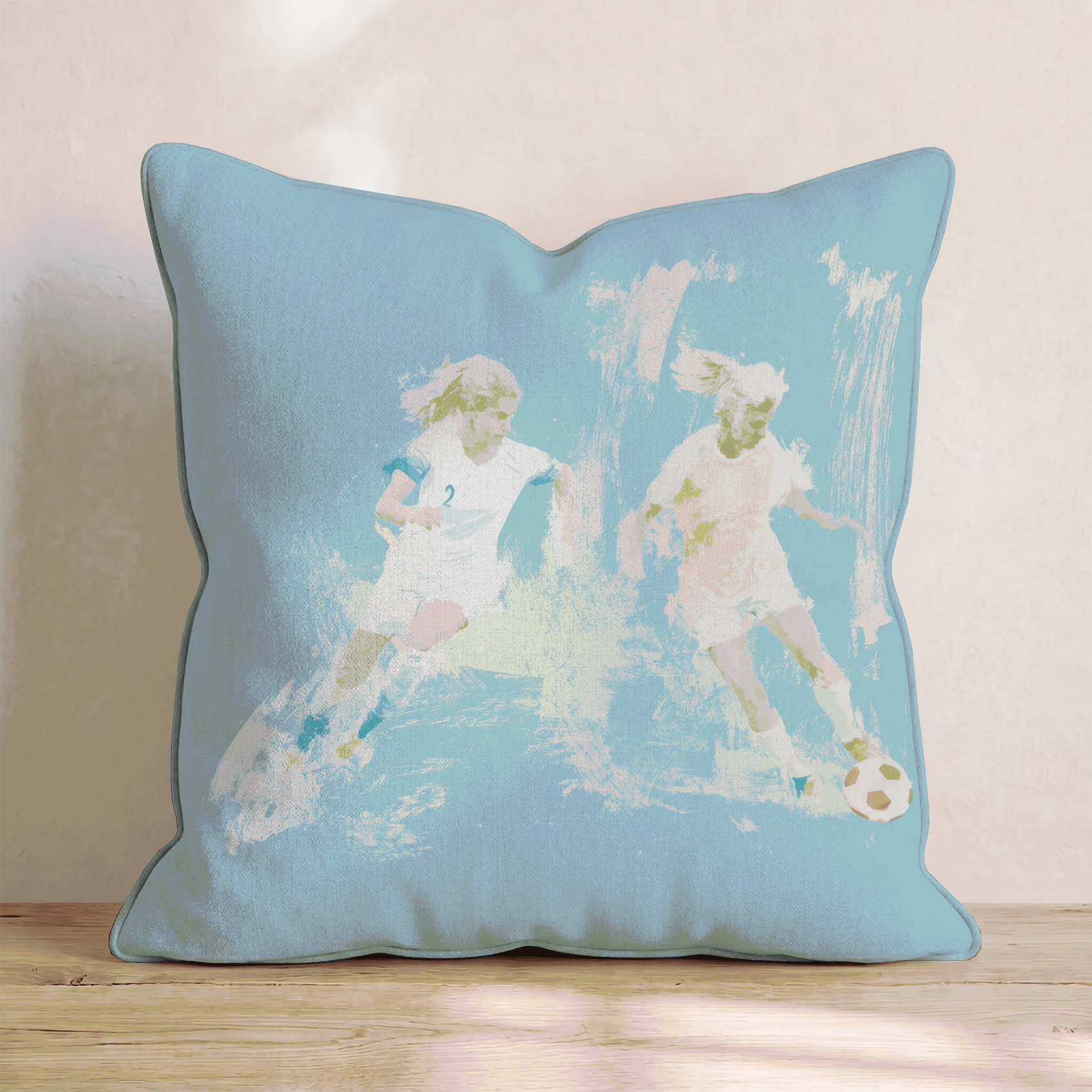Soccer Girls Throw Pillow - Hillcroft Home