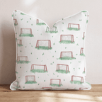 Soccer Goals Mini Throw Pillow - Hillcroft Home