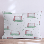Soccer Goals Mini Throw Pillow - Hillcroft Home