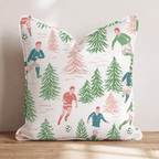 Soccer in the Pines Throw Pillow - Hillcroft Home