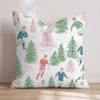 Soccer in the Pines Throw Pillow - Hillcroft Home