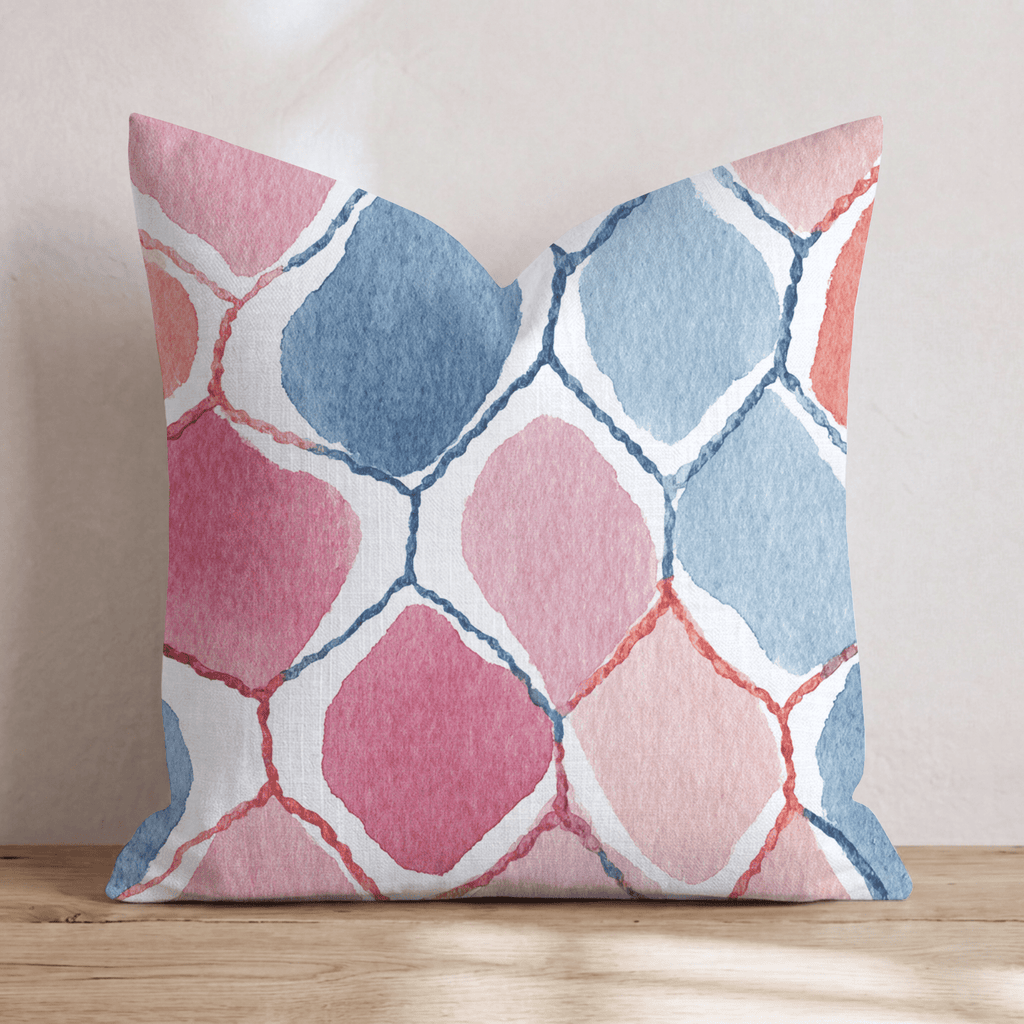 Soccer Net Americana Throw Pillow - Hillcroft Home