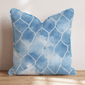 Soccer Net Sky Throw Pillow - Hillcroft Home